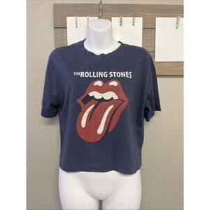 Gap Teen Rolling Stones Cropped Short Sleeves Oversized Band T-shirt 18-20
